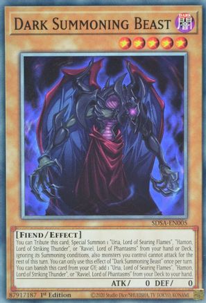 Dark Summoning Beast (Common) (SDSA-EN005) - Structure Deck: Sacred Beasts 1st Edition