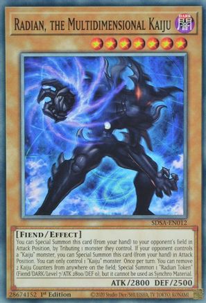 Radian, the Multidimensional Kaiju (Common) (SDSA-EN012) - Structure Deck: Sacred Beasts 1st Edition
