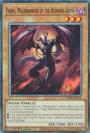 Farfa, Malebranche of the Burning Abyss (Common) (SDSA-EN016) - Structure Deck: Sacred Beasts 1st Edition