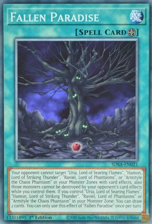 Fallen Paradise (Common) (SDSA-EN021) - Structure Deck: Sacred Beasts 1st Edition