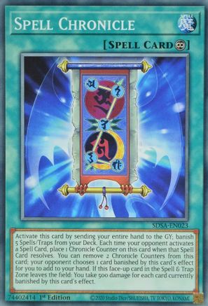 Spell Chronicle (Common) (SDSA-EN023) - Structure Deck: Sacred Beasts 1st Edition