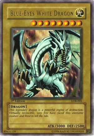 Blue-Eyes White Dragon (Ultra Rare) (LOB-001) - The Legend of Blue Eyes White Dragon Unlimited