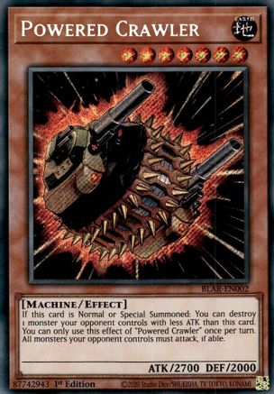 Powered Crawler (Secret Rare) (BLAR-EN002) - Battles of Legend: Armageddon 1st Edition