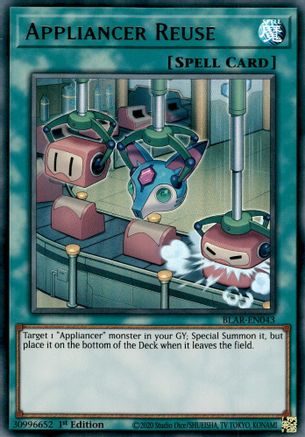 Appliancer Reuse (Ultra Rare) (BLAR-EN043) - Battles of Legend: Armageddon 1st Edition