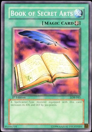 Book of Secret Arts (Common) (LOB-043) - The Legend of Blue Eyes White Dragon 1st Edition