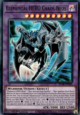 Elemental HERO Chaos Neos (Ultra Rare) (BLAR-EN055) - Battles of Legend: Armageddon 1st Edition