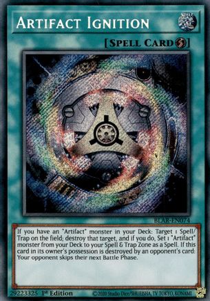 Artifact Ignition (Secret Rare) (BLAR-EN074) - Battles of Legend: Armageddon 1st Edition