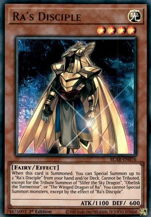 Ra's Disciple (Ultra Rare) (BLAR-EN076) - Battles of Legend: Armageddon 1st Edition