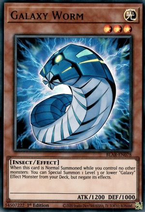 Galaxy Worm (Ultra Rare) (BLAR-EN078) - Battles of Legend: Armageddon 1st Edition