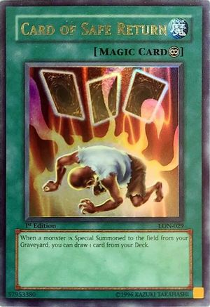 Card of Safe Return (Ultra Rare) (LON-029) - Labyrinth of Nightmare 1st Edition