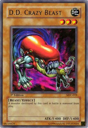 D.D. Crazy Beast (Rare) (MFC-019) - Magician's Force 1st Edition