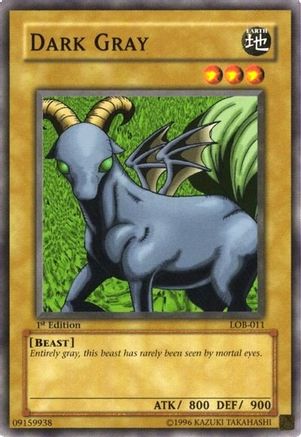 Dark Gray (Common) (LOB-011) - The Legend of Blue Eyes White Dragon 1st Edition