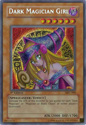 Dark Magician Girl (Secret Rare) (MFC-000) - Magician's Force 1st Edition