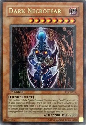 Dark Necrofear (Ultra Rare) (LON-065) - Labyrinth of Nightmare 1st Edition