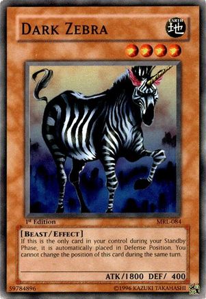 Dark Zebra (Common) (MRL-084) - Magic Ruler 1st Edition