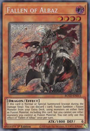 Fallen of Albaz (Secret Rare) (ROTD-EN011) - Rise of the Duelist 1st Edition