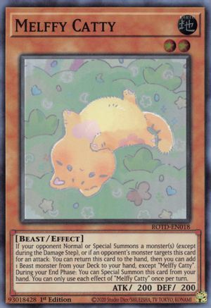 Melffy Catty (Super Rare) (ROTD-EN018) - Rise of the Duelist 1st Edition