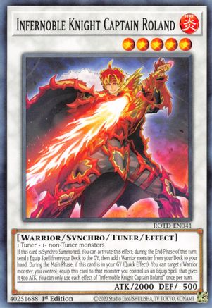 Infernoble Knight Captain Roland (Common) (ROTD-EN041) - Rise of the Duelist 1st Edition