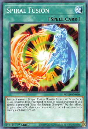 Spiral Fusion (Common) (ROTD-EN050) - Rise of the Duelist 1st Edition