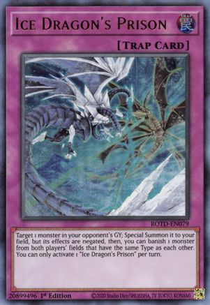 Ice Dragon's Prison (Ultra Rare) (ROTD-EN079) - Rise of the Duelist 1st Edition