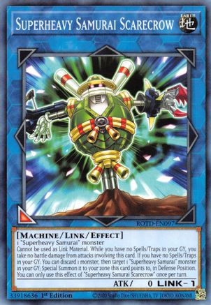 Superheavy Samurai Scarecrow (Common) (ROTD-EN097) - Rise of the Duelist 1st Edition