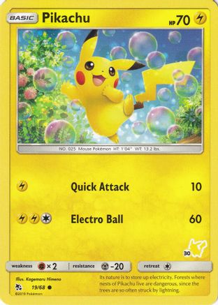 Pikachu (#30 Pikachu Stamped) (019/068) [Battle Academy] - Promo