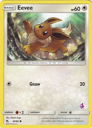 Eevee (Mewtwo Stamped) (049/068) [Battle Academy] - Promo