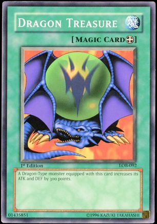 Dragon Treasure (Common) (LOB-092) - The Legend of Blue Eyes White Dragon 1st Edition
