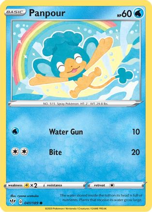 Panpour (041/189) [SWSH03 Darkness Ablaze] Reverse Holofoil - Common