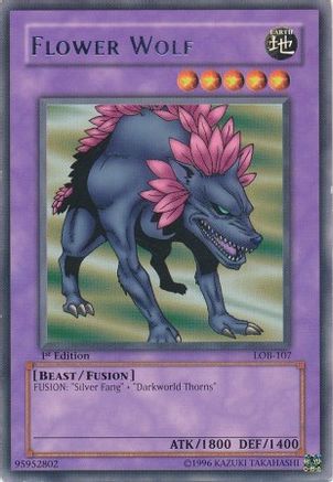 Flower Wolf (Rare) (LOB-107) - The Legend of Blue Eyes White Dragon Unlimited