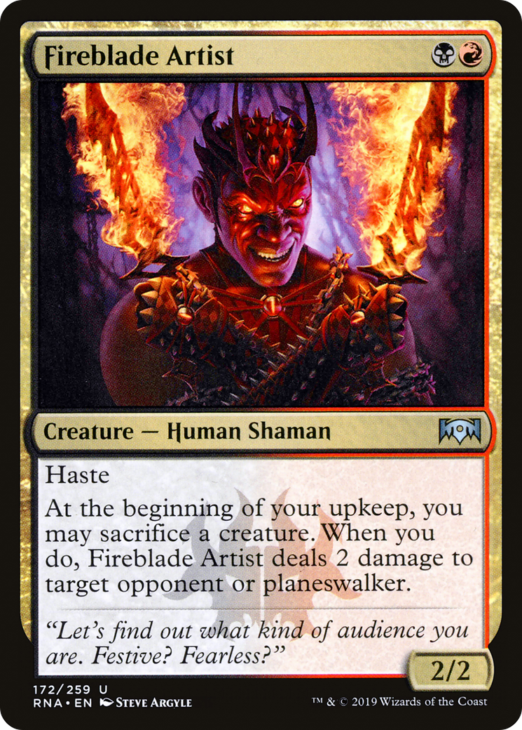 Fireblade Artist (RNA-172) [Ravnica Allegiance] Foil