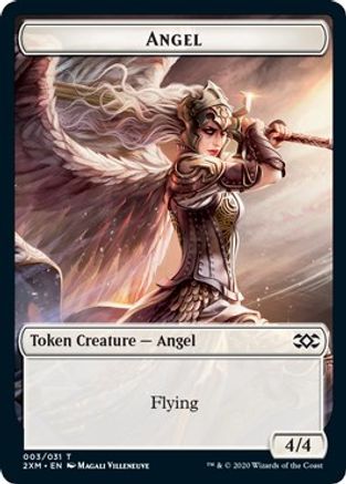 Angel // Cat Double-Sided Token (2XM-3 // 4) [Double Masters] Foil