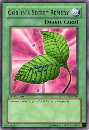 Goblin's Secret Remedy (Rare) (LOB-099) - The Legend of Blue Eyes White Dragon Unlimited