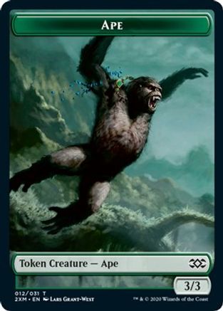 Ape // Beast Double-Sided Token (2XM-12 // 13) [Double Masters] Foil
