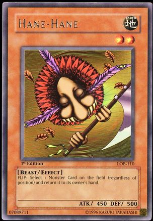 Hane-Hane (Rare) (LOB-110) - The Legend of Blue Eyes White Dragon 1st Edition
