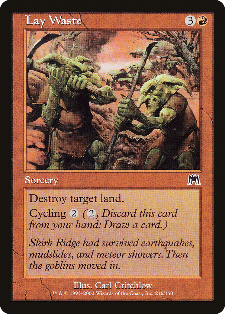 Lay Waste (ONS-216) [Onslaught] Foil