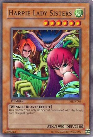 Harpie Lady Sisters (Super Rare) (MRD-009) - Metal Raiders 1st Edition