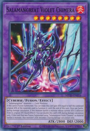 Salamangreat Violet Chimera (Common) (MP20-EN016) - 2020 Tin of Lost Memories 1st Edition