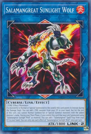 Salamangreat Sunlight Wolf (Common) (MP20-EN020) - 2020 Tin of Lost Memories 1st Edition