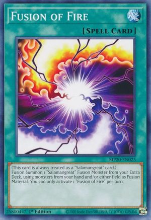 Fusion of Fire (Common) (MP20-EN025) - 2020 Tin of Lost Memories 1st Edition