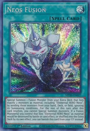 Neos Fusion (Prismatic Secret Rare) (MP20-EN027) - 2020 Tin of Lost Memories 1st Edition