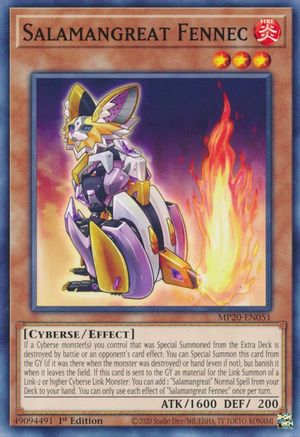 Salamangreat Fennec (Common) (MP20-EN051) - 2020 Tin of Lost Memories 1st Edition