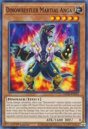 Dinowrestler Martial Anga (Common) (MP20-EN054) - 2020 Tin of Lost Memories 1st Edition