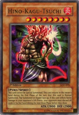 Hino-Kagu-Tsuchi (Ultra Rare) (LOD-070) - Legacy of Darkness 1st Edition