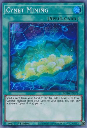Cynet Mining (Super Rare) (MP20-EN072) - 2020 Tin of Lost Memories 1st Edition