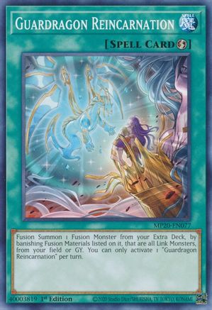 Guardragon Reincarnation (Common) (MP20-EN077) - 2020 Tin of Lost Memories 1st Edition
