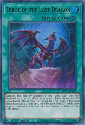 Dirge of the Lost Dragon (Ultra Rare) (MP20-EN079) - 2020 Tin of Lost Memories 1st Edition
