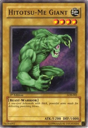 Hitotsu-Me Giant (Common) (LOB-002) - The Legend of Blue Eyes White Dragon Unlimited