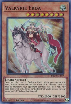 Valkyrie Erda (Super Rare) (MP20-EN089) - 2020 Tin of Lost Memories 1st Edition