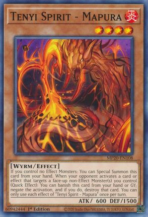 Tenyi Spirit - Mapura (Common) (MP20-EN108) - 2020 Tin of Lost Memories 1st Edition